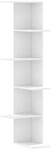 vidaXL Wand-Eckregal Wei&szlig; 36,5x36,5x140 cm Holzwerkstoff 852627