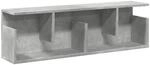 vidaXL Wandschrank 100x20x30 cm Betongrau Holzwerkstoff 854844