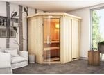 Karibu Sauna Cleo LED-Dachkranz Natur