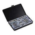 Relaxdays Gewindeschneider Set Carbonstahl Zinklegierung 22-teilig 25 cm x 15,5 cm x