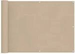 vidaXL Balkonsichtschutz Beige 75 x 200 cm 42030675