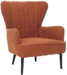 MCW Lounge-Sessel K37 Stoff Boucl&eacute; 600g/m&sup2; Terrakotta