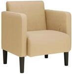 vidaXL Sessel mit Armlehnen Graugr&uuml;n 54 cm Cordstoff 4100519