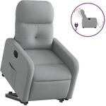 vidaXL Relaxsessel mit Aufstehhilfe Elektrisch Hellgrau Stoff Modell 13