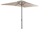 DELUKE Sonnenschirm LOTA 250x145cm 6 Streben Anthrazit Polyester Gartenschirm
