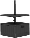 Outsunny Sonnenschirmst&auml;nder Set Kunststoff Metall Schwarz 53L x 53B x 45H cm