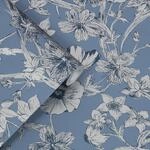 Laura Ashley Vliestapete Summerhill Midnight Blue Blau FSC&reg;