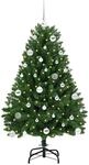 vidaXL K&uuml;nstlicher Weihnachtsbaum Gr&uuml;n 150 cm PVC und Metall 3395681