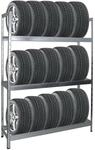 PROREGAL Reifenregal Tiger XL HxBxT 200 x 150 x 45 cm bis zu 18 Reifen auf 3...