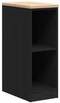 vidaXL Garagen-Aufbewahrungsschrank Schwarz Massivholz Kiefer 860527