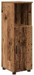 vidaXL Badezimmerschrank mit Speicher mit T&uuml;r Altholz 30 x 35 x 95 cm 883322