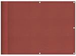 vidaXL Balkon-Sichtschutz Terrakotta 75x800 cm 100 % Polyester-Oxford 42002085