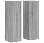 vidaXL Pflanzenst&auml;nder 2 Stk Grau Sonoma 25x25x80 cm Holzwerkstoff 852947