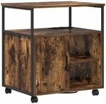vidaXL Schrank mit Ladestation Ger&auml;ucherte Eiche 61 x 46 x 67 cm 859832