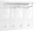 SoBuy Wandgarderobe Garderobenleiste mit Regal und Haken Garderobenpaneel f&uuml;r...