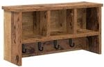 vidaXL Wandmontierter Kleiderst&auml;nder mit Regal Altholz 50 x 16 x 26 cm 874313