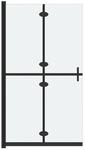 vidaXL Faltbare Begehbare Duschwand ESG-Glas Mattiert 110x190 cm 151196
