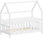 ML-Design Kinderbett 70x140 cm mit Matratze Wei&szlig; aus Kiefernholz