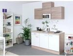 Flex-Well Classic Singlek&uuml;che Florida 150 cm Sonoma Eiche-Wei&szlig;-Sonoma Eiche