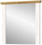 Inn.Furn Garderobenspiegel Wei&szlig; L&auml;rche 82 cm Landhaus-Stil Mirano