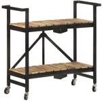 vidaXL K&uuml;chenwagen 87x36x81 cm Mango Massivholz 321710