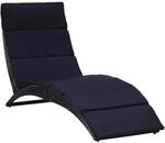 Furnicato Sonnenliege Poly Rattan Mit Polster 162x64x86 Cm Grau...
