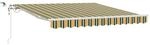 vidaXL Einziehbare Markise Gr&uuml;n und Gelb 350 x 250 cm 3330450