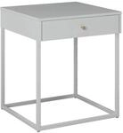 ebuy24 Pops Nachttisch 1 Schublade Wei&szlig;