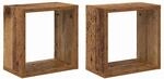 vidaXL Wandregale mit Regal Wandmontiert Altholz Holzwerkstoff 875176