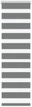 vidaXL Doppelrollo Dunkelgrau 40x100 cm Stoffbreite 35,9 cm Polyester 4014093
