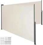 Tectake Doppel Seitenmarkise 160 x 600 cm Wetterfest Blickdicht 160 x 600 cm...