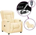 vidaXL Relaxsessel Elektrisch Creme Kunstleder 3098804