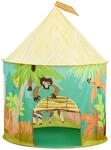 Relaxdays Spielzelt Polyester Gelb Orange Blau Gr&uuml;n Faltbar 125 cm x 105 cm