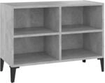 vidaXL TV-Schrank mit Metallbeinen Betongrau 69,5x30x50 cm 805936