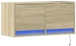 vidaXL TV-Wandschrank mit LED-Beleuchtung Sonoma-Eiche 80x31x38 cm 852357
