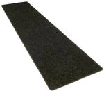 Snapstyle Hochflor Velours Teppich L&auml;ufer Mona Schwarz 80x160cm