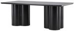ebuy24 Olivia Esstisch 100x210 cm Schwarz