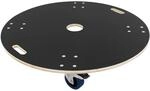 ECD Germany Transportroller Rund 87x14,5 cm Rollbrett mit Siebdruckplatte 800kg
