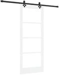 vidaXL Schiebet&uuml;r ORKDAL Wei&szlig; und Schwarz 83 x 202 cm 3332194