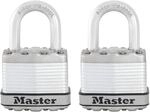 Master Lock Vorh&auml;ngeschloss Excell M1EURT Laminiert Stahl Matt 3er Pack