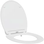 vidaXL Toilettensitz Wei&szlig; 47 x 37,5 x 3,8 cm Duroplast 42002365