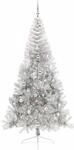 vidaXL K&uuml;nstlicher Vorbeleuchteter Weihnachtsbaum Silber 240 cm 3397234