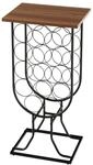 Costway Servierwagen 14 Flaschen Metallrahmen 38 x 30 x 82 cm