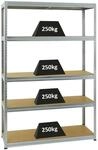PROREGAL Schwerlastregal Big Elephant S HxBxT 180 x 120 x 45 cm Fachlast 250 kg