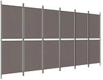 vidaXL 6 Tlg Paravent Anthrazit 300x180 cm Stoff 350224