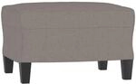 vidaXL Fu&szlig;hocker Taupe 60x50x41 cm Stoff 349334