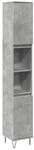 vidaXL Badschrank Betongrau 30x30x190 cm Holzwerkstoff 857198