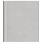 vidaXL Balkon-Sichtschutz Hellgrau 120x600 cm 100 % Polyester-Oxford 4000017