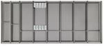 SOTECH Cuisio Besteckeinsatz 55mm Transluzent Graphitgrau mit Messerblock F&uuml;r...