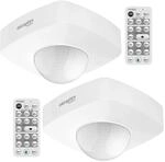 Oktaplex Tim Bewegungsmelder 360&deg; Decke 2er Set inkl. Fernbedienung IP65...